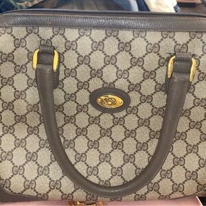 Vintage Gucci Plus GG Monogram Doctor Satchel